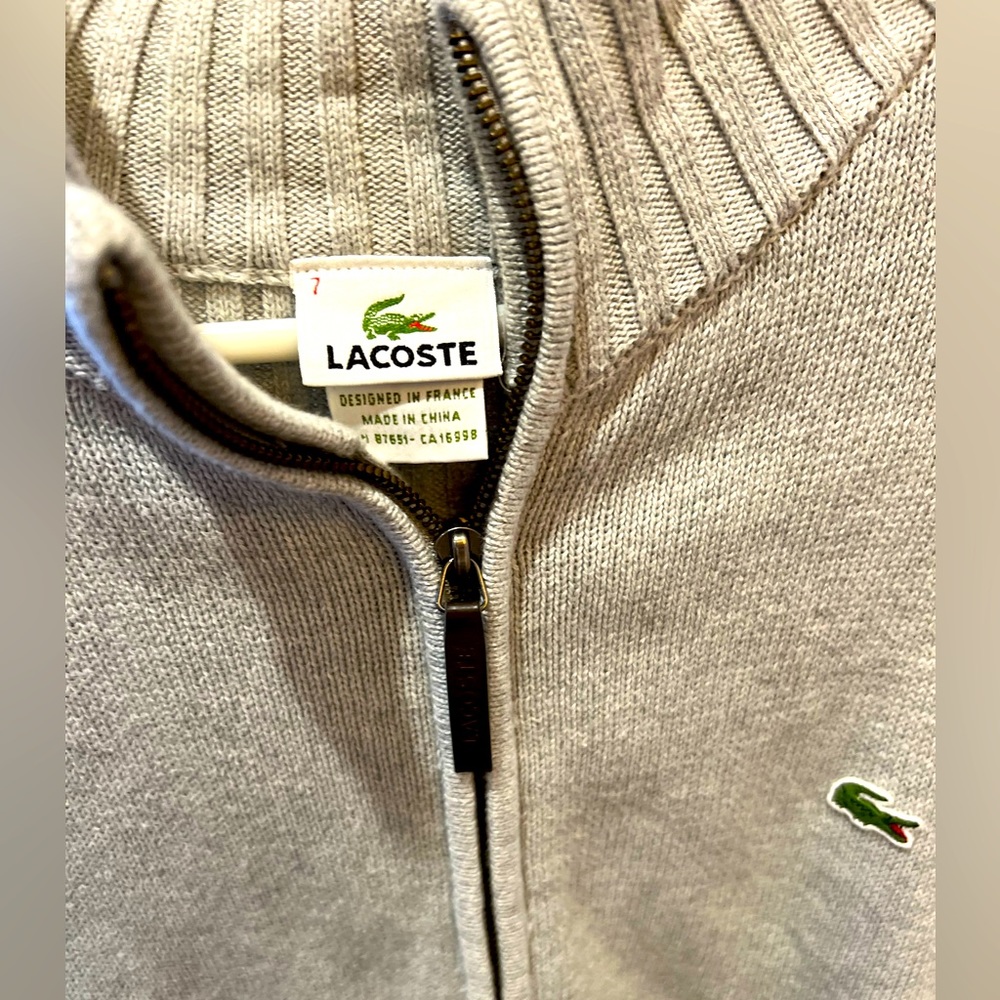 Lacoste sweater zip full